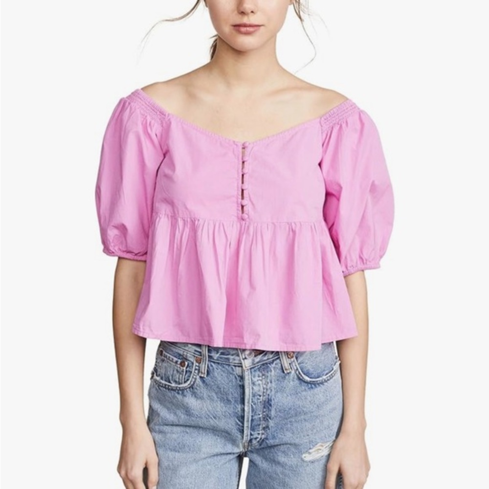 Free People Women's Veronica Sweetheart Blouse S